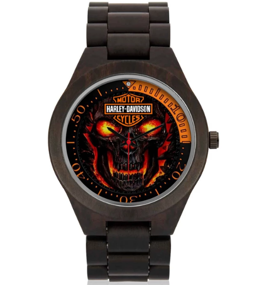 Limited Edition Harley Davidson Wood Watch